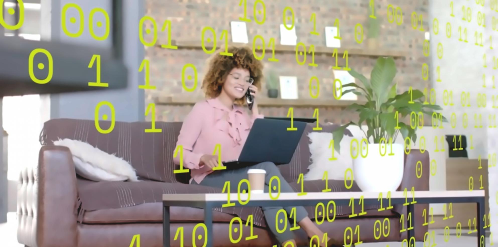 Students working on trading algorithms in collaborative environment