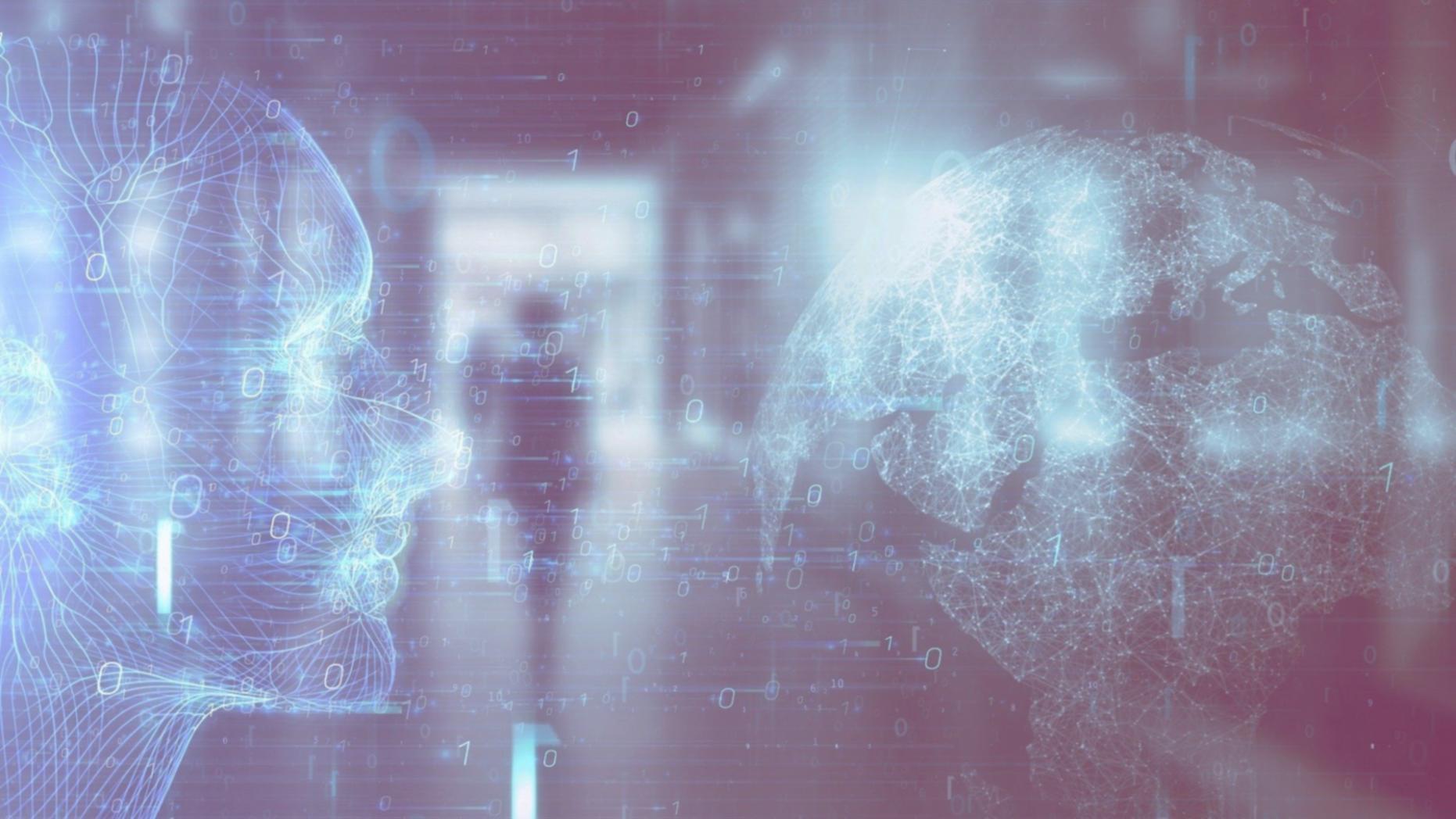 Data visualization showing market trends and trading patterns